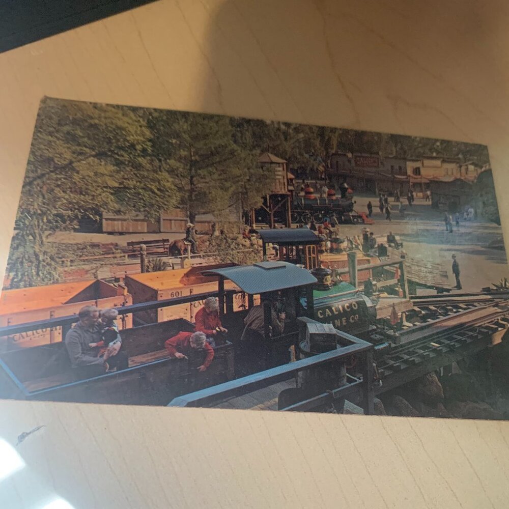 Vintage Calico Square Knott's Berry Farm Post Card